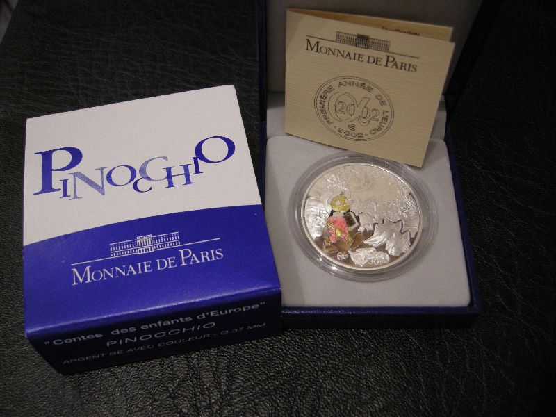 1½ Euro Frankrijk 2002 Proof Pinocchio (afbeelding voor) 1½ Euro Frankrijk 2002 Proof Pinocchio